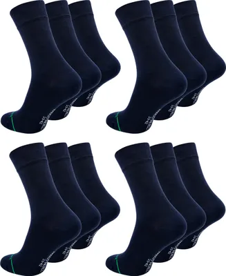 Produktbild von Paolo Renzo Bambus Business Socken Damen & Herren 12 Paar 39/42 Marineblau