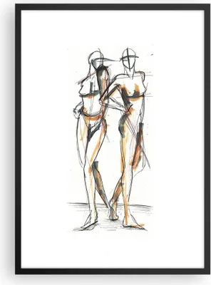 Produktbild von Gerahmtes Poster - Schwarzer Rahmen - Zeichnen Design Mode - 50x70 cm - Wand Bild - Wanddeko - Wandbilder - Kunstposter - Wandposter - Bilderrahmen - Bilder - Kunstdruck - Wandbild - P2BPA50x70-4139