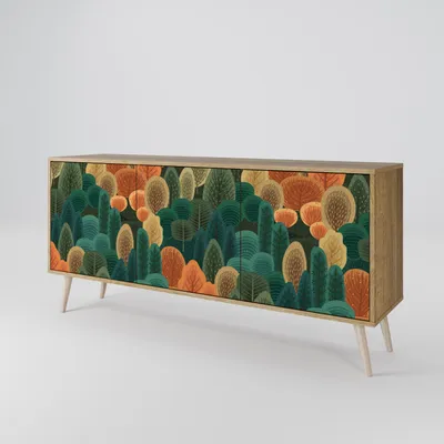 Immagine prodotto di Spacerebels cassettiera a 3 ante - credenza cassettiera - credenza alta - mobile armadio - soggiorno camera da letto - 57,5×164,5×42 (HxLxP)