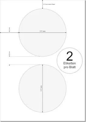 Immagine prodotto di Elzusha - Etichette autoadesive per CD, DVD e Blu-ray