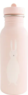 Produktbild von Trixie Trinkflasche Edelstahl 500ml - Mrs. Rabbit - kinderfreundliche Wasserflasche rosa