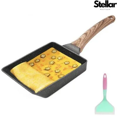 Zdjęcie produktu dla Japońska patelnia do omletów – patelnia do omletów z powłoką nieprzywierającą – patelnia do omletów 26 cm – patelnia do omletów z powłoką nieprzywierającą