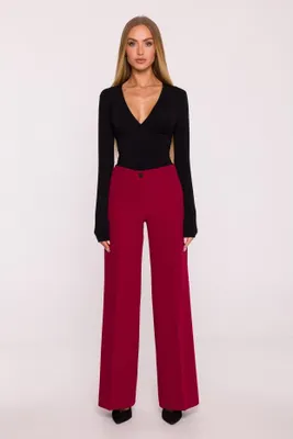 Produktbild von Made of Emotion Weite Damenhose Afellee M875 bordo L