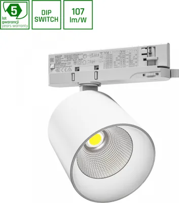 Produktbild von Spectrum LED 3-Phasen Stromschienenstrahler ARTEMIDA MAXI Weiß 12-42W 1300-3800lm Neutralweiß 4000K Ra>90 36°/60°