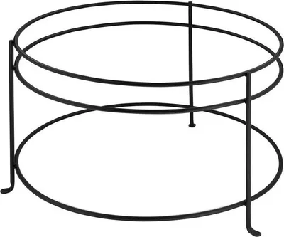 Immagine prodotto di Fink TAVOLA, supporto, ferro verniciato a polvere, nero, h. 42 cm, d. 65 cm Altezza: 42,00 cm Diametro: 65,00 cm 168102
