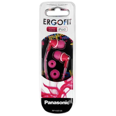 Image de Panasonic RP-HJE125E-P - Ergofit - Écouteurs - intra-auriculaires - filaire - fiche 3,5 mm