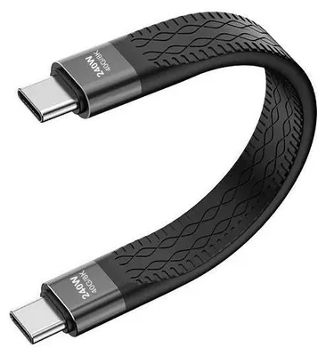 Productafbeelding van DrPhone FlexCore – Flexibele USB4 Type-C naar Type-C kabel 240W Power Delivery,