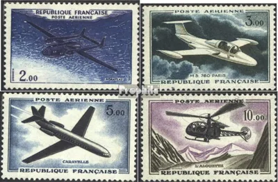 Produktbild von Briefmarken Frankreich 1960 Mi 1279-1282 (kompl.Ausg.) postfrisch Flugpost