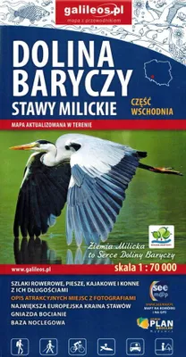 Productafbeelding van Barycz-Tal, oostelijk deel. De Milickie-meren. Toeristenkaart. Galileos