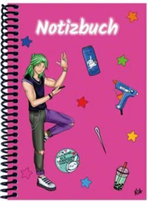 Produktbild von A 4 Notizbuch Manga Quinn, pink, kariert