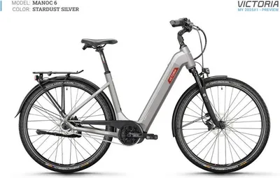 Immagine prodotto di Victoria Elektro-Trekking Ruota Manoc 6 (#1) E-Bike Vict. manoc 6 28 58 11sp wellenweiß