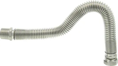 Produktbild von tecuro Edelstahlflexwellrohr 1 Zoll (DN 25), ausziehbar von 260 - 520 mm, formstabil