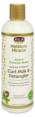 Zdjęcie produktu dla African Pride Moisture Miracle Milk and Detangler 12oz
