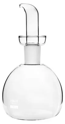 Produktbild von H&h Rundampulle aus transparentem Borosilikatglas 500 ml