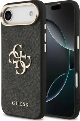 Immagine prodotto di Custodia GUESS per iPhone Air Logo in metallo Oro Cover Sleeve Nero