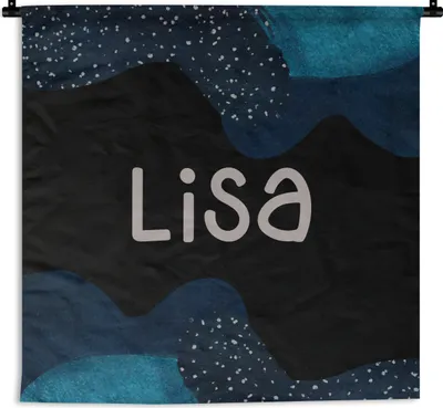 Produktbild von MuchoWow® Wandteppich Wandbehang Lisa - Pastell - Mädchen 150x150 cm Tapisserie Dekoration Wandtuch - Wohnaccessoires - Modernes