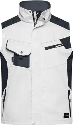 Produktbild von Professionelle Weste mit hochwertiger Ausstattung white/carbon, Gr. XXL