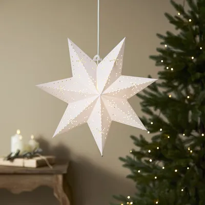Zdjęcie produktu dla Gwiazda wisząca biała CLASSIC 45 cm