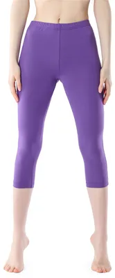 Image de Legging 3/4 pour femme Bellivalini en viscose BLV50-204 (violet, S)