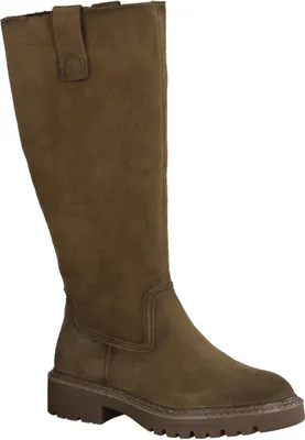 Produktbild von Tamaris 25622-310 Langschaftstiefel Damen, Camel (Braun), Leder, - Damenschuhe Modische Stiefel, Braun, leder, absatzh&oumlhe: 20 mm