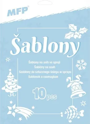 Produktbild von Schablonen für Schneespray, 10 Motive – MFP