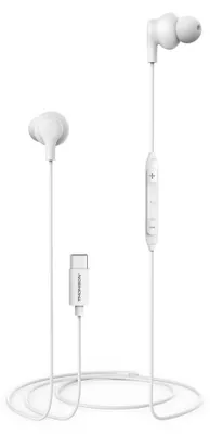 Produktbild von Thomson 00132991, Kabelgebunden, Anrufe/Musik, 20 - 20000 Hz, 16 g, Kopfhörer, Weiß