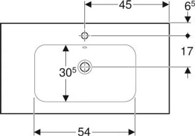 Produktbild von Geberit 501840003 iCon Light Waschtisch 90x48cm