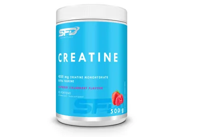 Produktbild von SFD Creatine 500g Erdbeere-Himbeere Kreatin Muskeln Kreatinmonohydrat