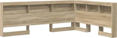 Image de vidaXL Tête de lit de rangement, bois imitation chêne Sonoma
