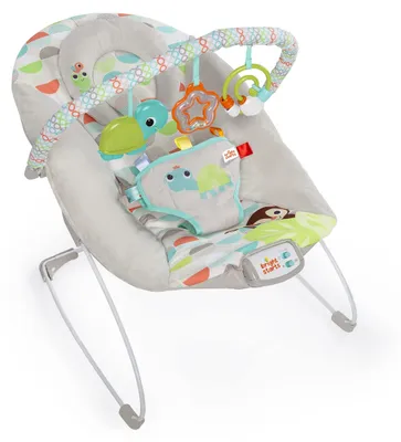 Obrázok produktu pre BRIGHT STARTS Lehátko vibrujúce s melódiou Happy Safari 0m+, do 9 kg, 2019