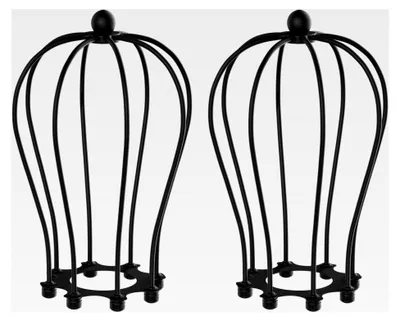 Produktbild von 2 Stück Käfig-Lampenschirm, schwarz, 115 mm Ø