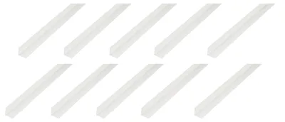 Obrázek produktu pro Alberts, profilový díl, PVC, bílá barva, rozměry 20 x 20 x 1,5 mm, délka 2 metry
