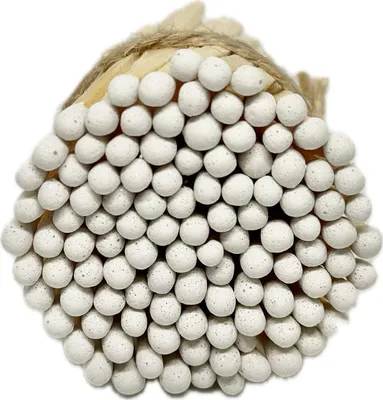 Streichhölzer, weiß, 100 Stück, 4,95 cm, Holz, Nachfüllpackung
