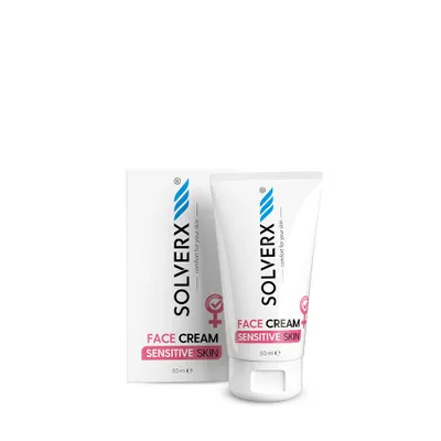 Produktbild von Solverx Sensible Haut für Frauen Gesichtscreme für empfindliche Haut, 50ml