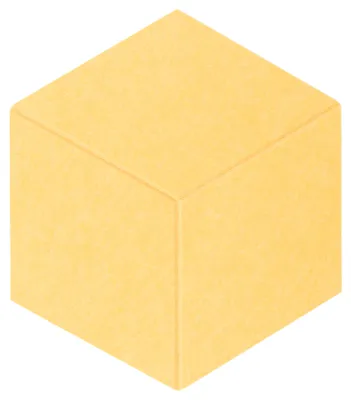 Zdjęcie produktu dla Płytka filcowa felly heksagon 02 - kształt: prostokątny, prostokątny: 40×46 cm, kolor: żółty