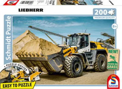 Image de 200 pièces Schmidt Spiele Kinder Puzzle Liebherr Radlader L580 56552