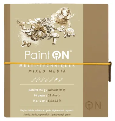 Produktbild von Clairefontaine Paint'On Fadenb 14x14 64S natur250g
