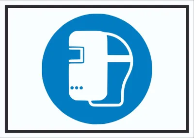 Produktbild von Schweißmaske benutzen Symbol Schild A5 (148x210mm)
