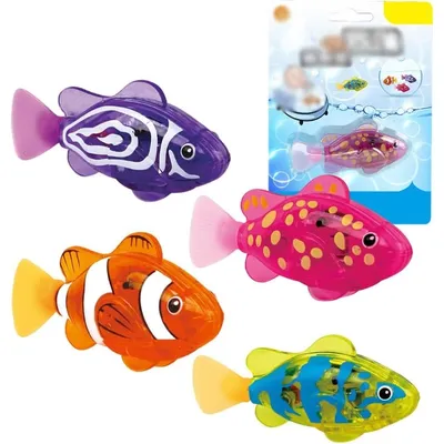 Produktbild von 4PCS Elektronischer Haustier Fisch, Schwimmen Roboter Fisch Spielzeug für Katzen, Elektrisches Fischspielzeug, Katze Interaktives Haustierspielzeug