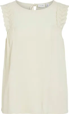 Produktbild von VILA RUNDHALS - Bluse mit Spitzen Details Größe: 40