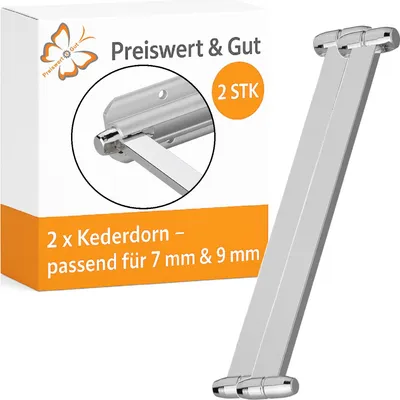 Produktbild von 2 STK Kederdorn für Wohnwagen L 15cm für 7 und 9 mm Stahl für Kederschiene