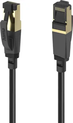 Produktbild von Hama 00202001, 1,5 m, Cat8, S/FTP (S-STP), RJ-45, RJ-45, Schwarz