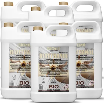 Immagine prodotto di Bioetanolo profumato alla vaniglia 96,6% 30L per caminetti Universale Senza fumo Senza fuliggine GiDeli
