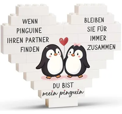 Produktbild von Jahrestag Geschenk für Ihn Sie, Ich Liebe Dich Geschenke für Männer Frauen, Hochzeitstag Geschenke für Männer, Liebesgeschenke Partner zum Valentinstag Weihnachten, Herzförmige Ornamente