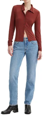 Produktbild von Levi's Damen Middy Straight Jeans, Good Grades, 23W / 29L