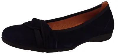 Produktbild von Gabor Damen Klassische Ballerina Samtchevreau F-Weite 44.165 Blau