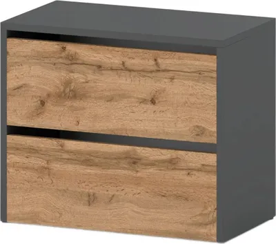 Image de Armoire à chaussures pour l'entrée | Etagère à chaussures modulaire | Armoire avec espace pour ranger les chaussures | Banc à chaussures avec l'abattant | Commode à chaussures - 60x50x36