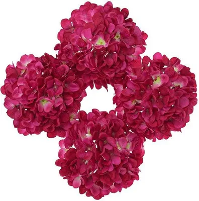 Immagine prodotto di Set di 4 ortensie artificiali in seta Unyqoos® – fiori decorativi realistici con steli flessibili e rivestiti in filo, ideali per vasi, composizioni floreali e matrimoni