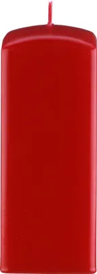 Produktbild von 4 quadratische Kerzen, Quader Kerzen Rot 15 x 6/6 cm