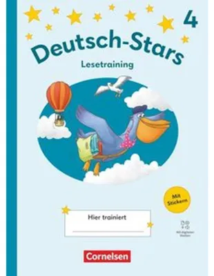 Produktbild von Deutsch-Stars 4. Schuljahr - Lesetraining Ausgabe 2025 - Übungsheft